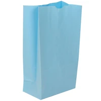 JAM Paper Baby Blue Medium Kraft Lunch Bags, 500ct.