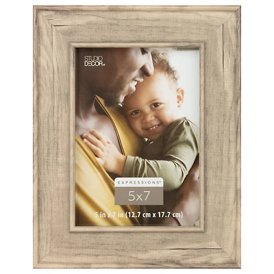Expressions™ Light Gray Wood Grain Frame by Studio Décor
