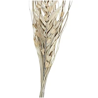 40" Beige & Gray Dried Plant Floral Grass Bouquet Palm Leaf Natural Foliage