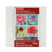 Floral Mini Canvas Painting Kit by Craft Smart®