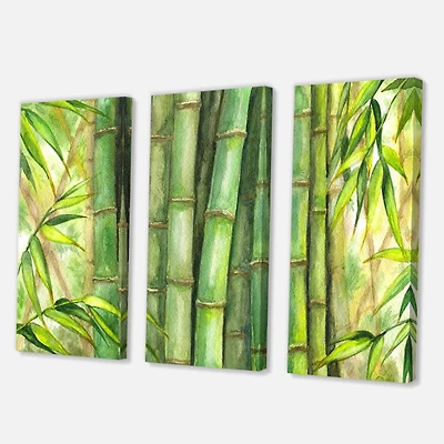 Designart - Bright Green Bamboo Stems