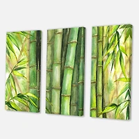 Designart - Bright Green Bamboo Stems