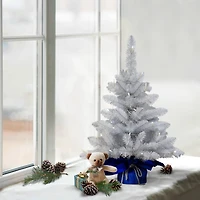 2 ft. Pre-Lit Table Top Artificial Christmas Tree In Blue Sac