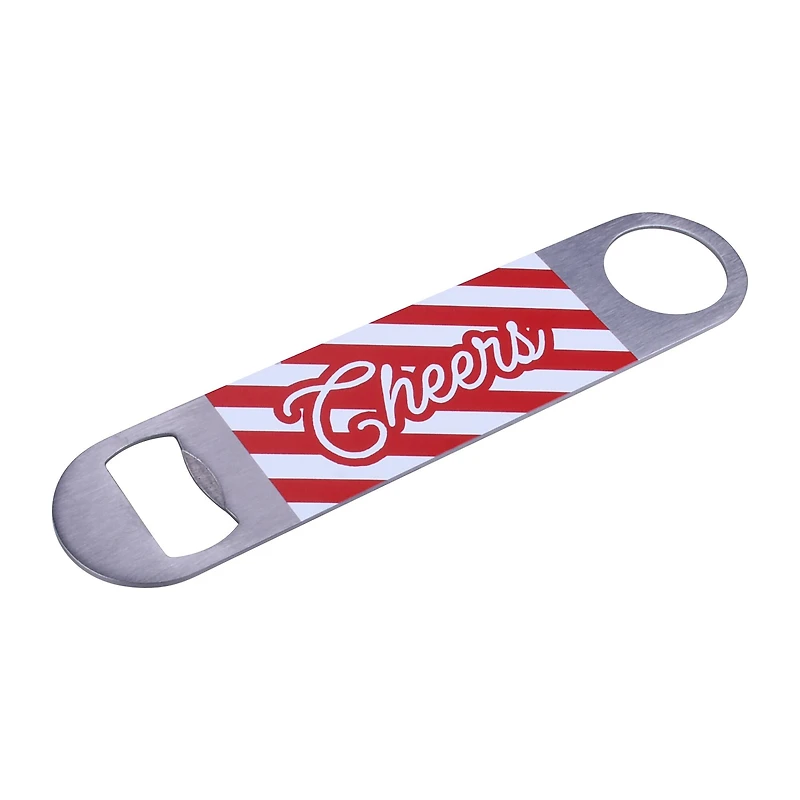 7" Red & White Cheers Bottle Opener by Makery™