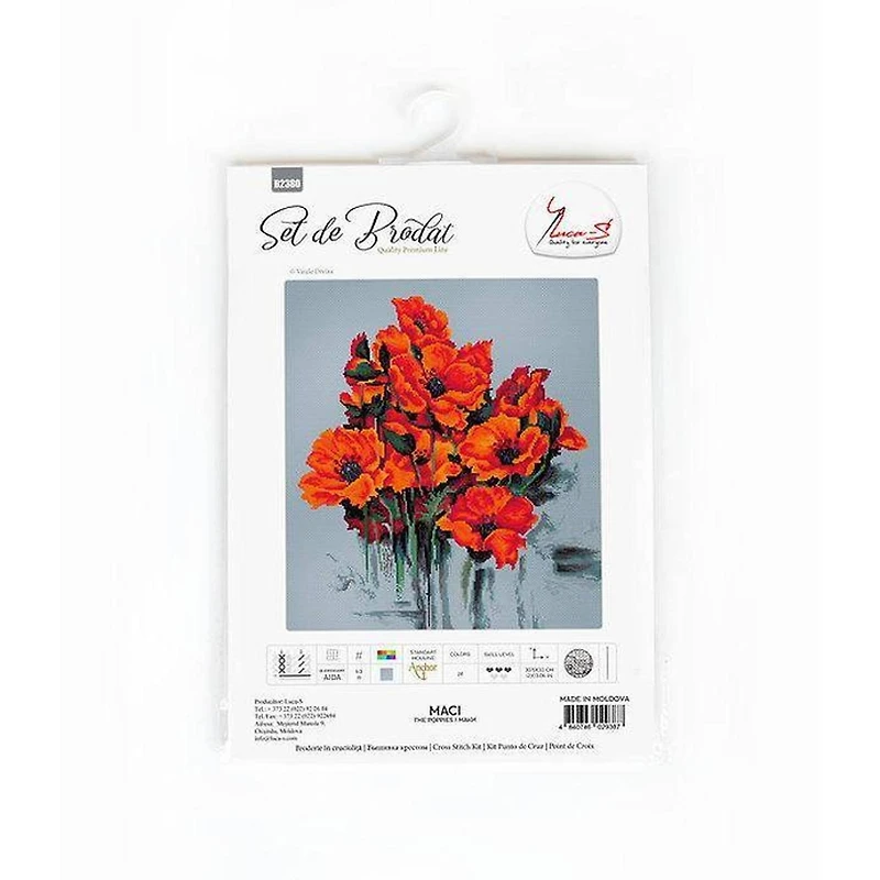 Luca-s The Poppies Counted Cross Stitch Kit
