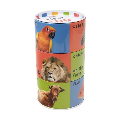 First 100 Animals Mix & Match Puzzle Tin: 24 Pcs