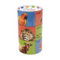 First 100 Animals Mix & Match Puzzle Tin: 24 Pcs