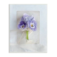 Stupell Industries Violets Wrapped in Sheer Soft Country Floral Wall Plaque