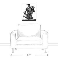 Multi BW Cactus 16" x 20" Canvas Wall Art