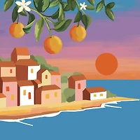 11" x 11" Orange Coastal Canvas Painting Kit by Craft Smart®