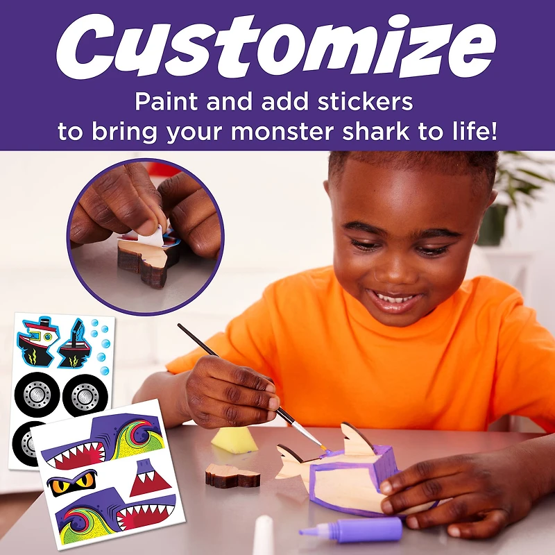 Creativity for Kids® Buildeez!™ Chomper Monster Shark Easy Wooden Model Kit
