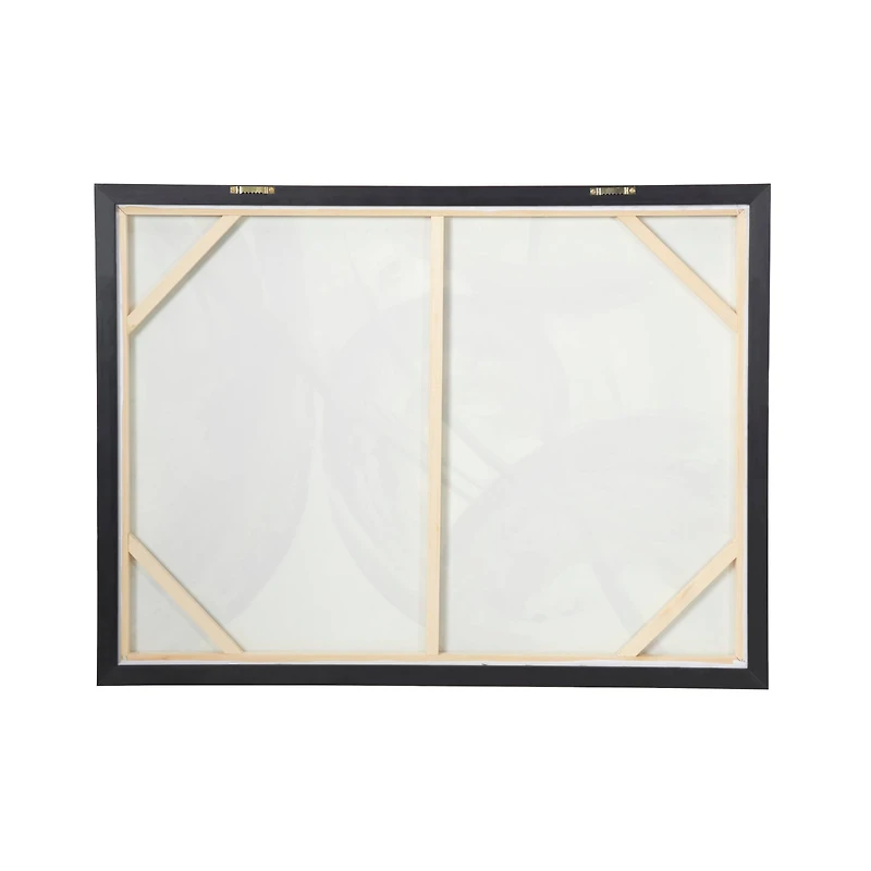 CosmoLiving by Cosmopolitan Gold Contemporary Abstract Canvas Wall Art