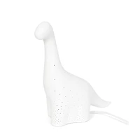 Simple Designs 11" White Porcelain Dinosaur Table Lamp