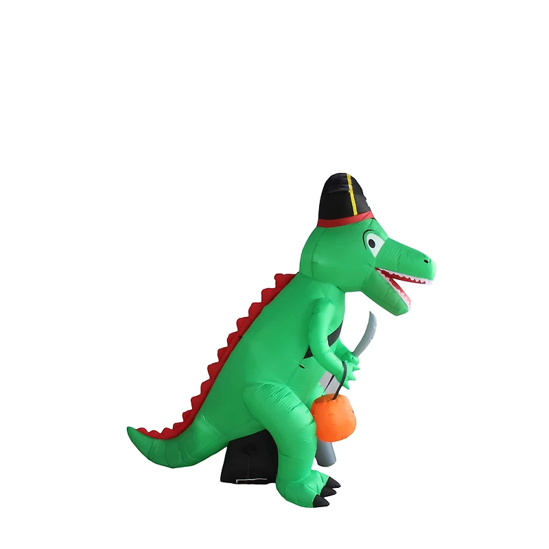 8ft. Inflatable Dino Pirate