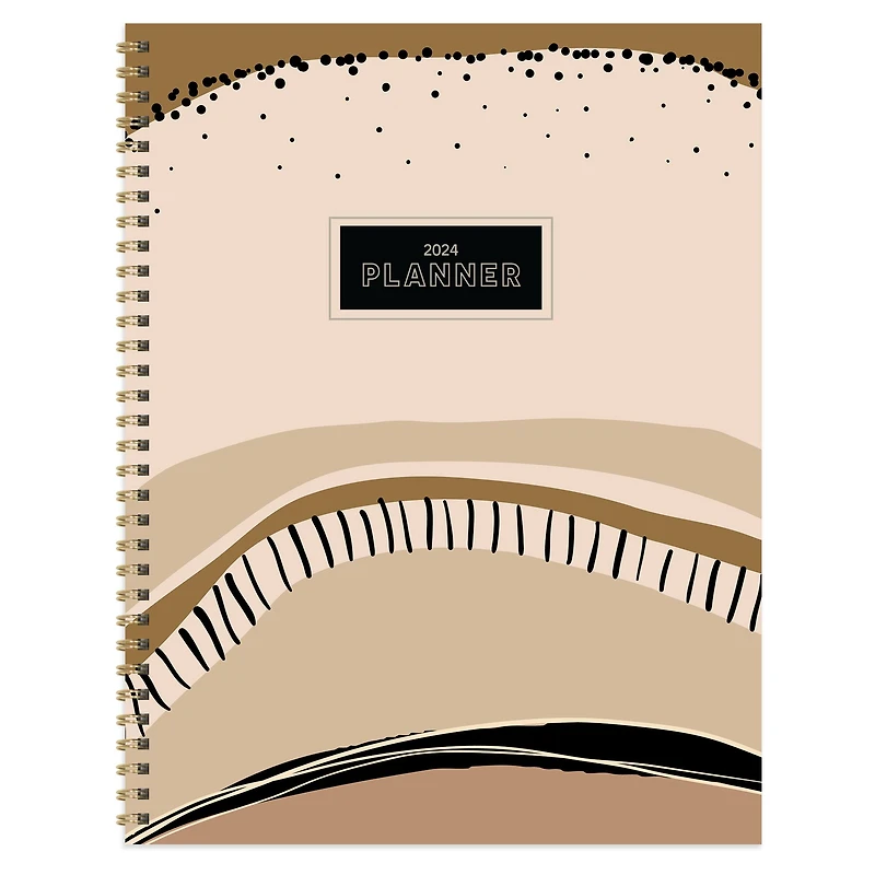 TF Publishing 2024 Black & Tan Large Planner