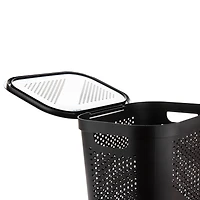 Mind Reader 60L Perforated Plastic Laundry Hamper with Lid