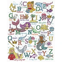 Design Works™ Mermaid ABC Counted Cross Stitch Kit