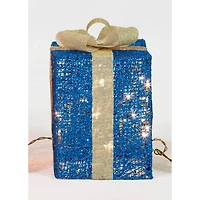 3-Piece Glittering Thread Gift Box Sculpture Set