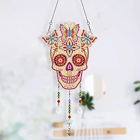 Sparkly Selections Skull and Butterflies Wall Hanger Diamond Painting