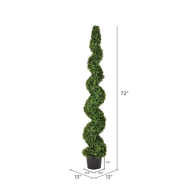 6ft. Potted Boxwood Spiral Tree