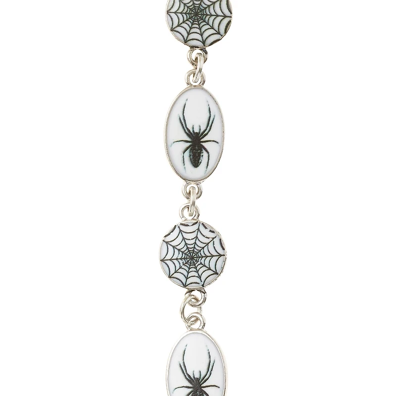 Rhodium Spider Print Metal Charms by Bead Landing™