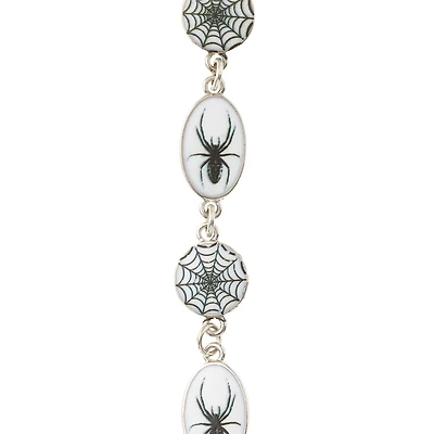 Rhodium Spider Print Metal Charms by Bead Landing™