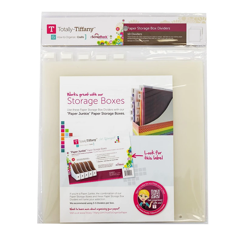 Totally-Tiffany™ Paper Storage Box Dividers, 10ct.