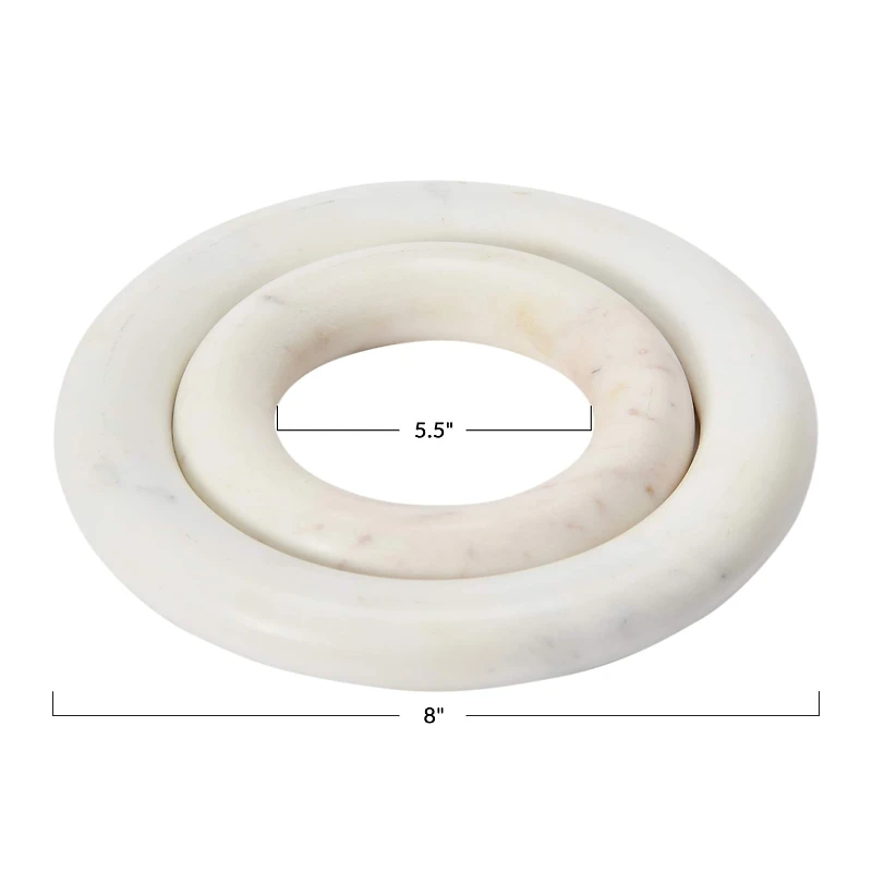 Hello Honey® Marble Dining Table Trivet Set