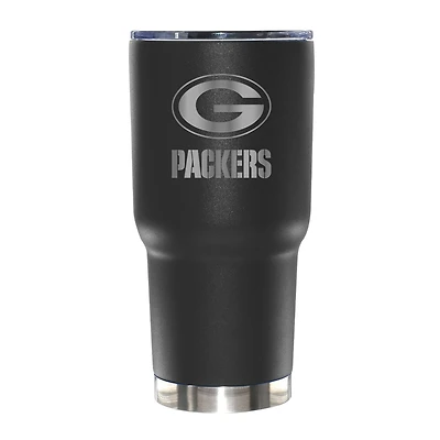 The Memory Company NFL 30oz. Black Tumbler with Etched Logo