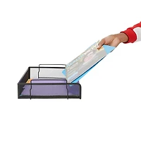 Mind Reader Stackable Metal Mesh Tray & Desk Document Organizer Set