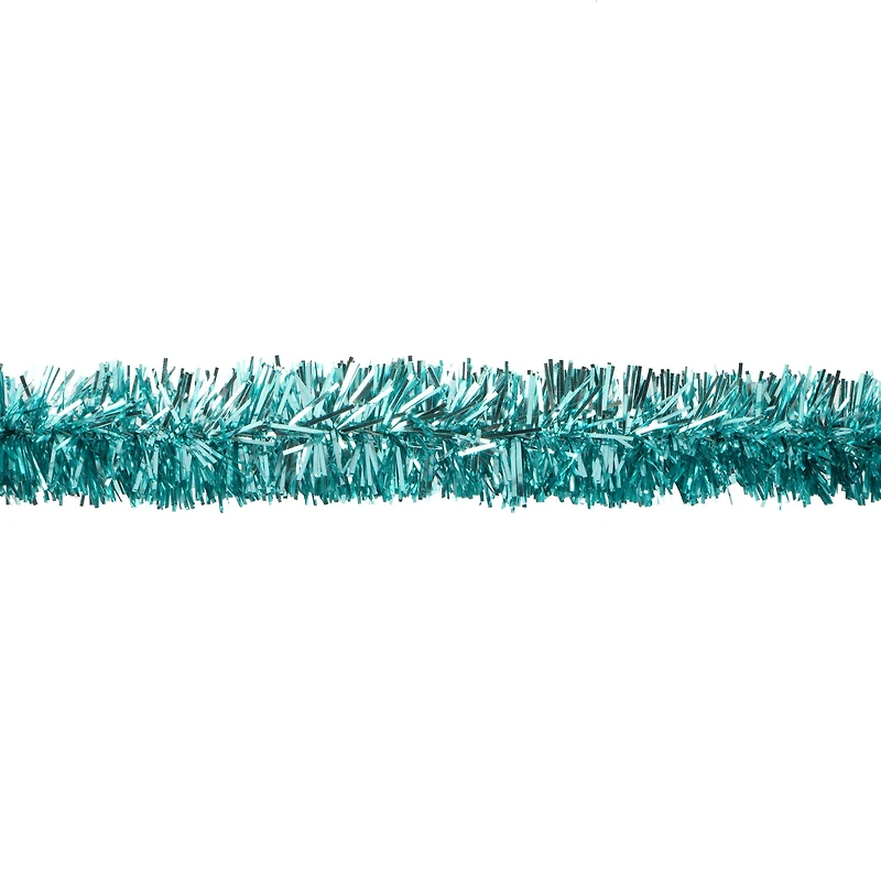 5/8" x 30ft. Turquoise Tinsel Wired Trim Ribbon by Celebrate It®