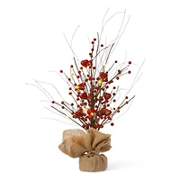 Glitzhome® 18" Lighted Valentine's Berry Heart Table Tree