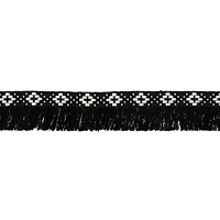 1 3/16" Diamond Jacquard Fringe Trim by Celebrate It