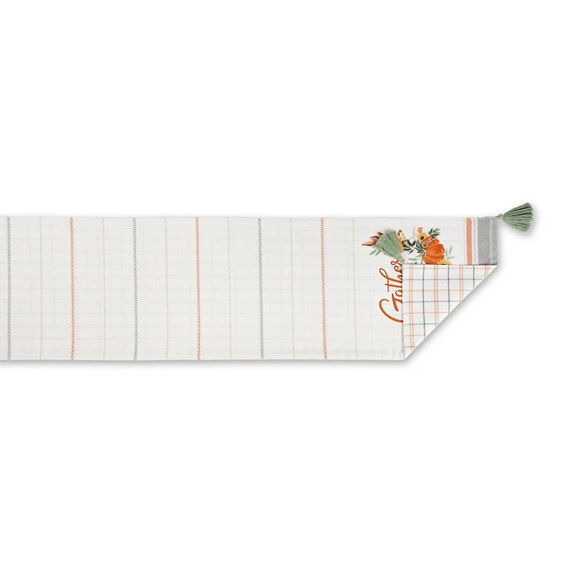 DII® 72" Gather Fall Squash Reversible Table Runner