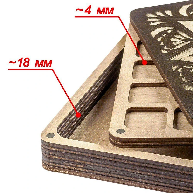 Wonderland Crafts Multi-Layer Square Bead Organizer