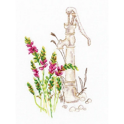 RTO Bloomy Herbs with Water Spout Cross Stitch Kit
