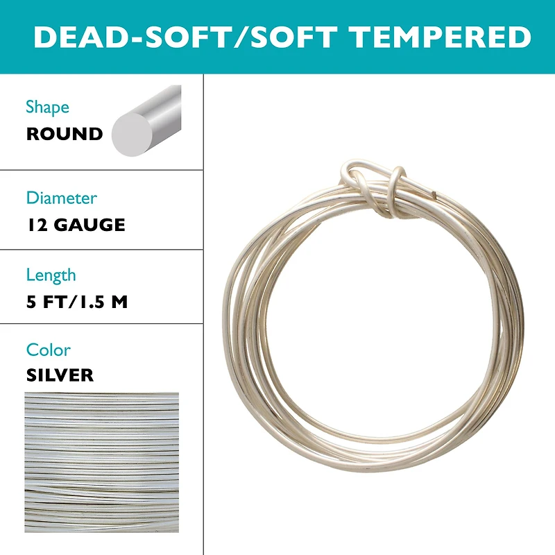 The Beadsmith® Wire Elements™ Gauge Silver Tarnish Resistant Soft Temper Wire