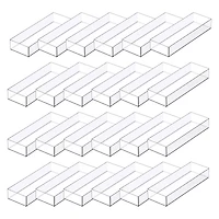 24 Pack: 12" x 4" Clear Stacking Storage Tray by Simply Tidy™