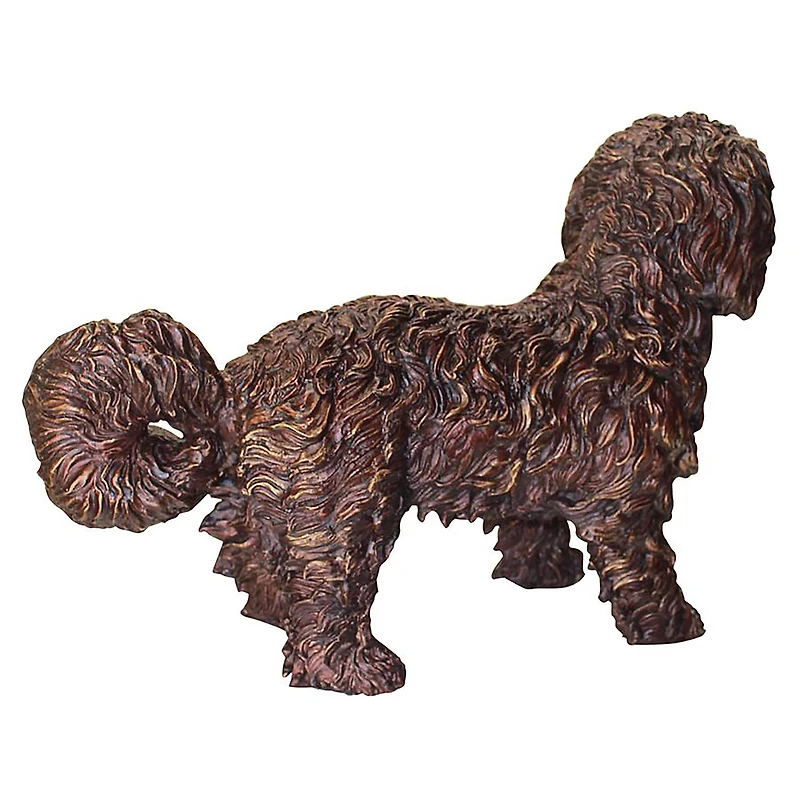 Design Toscano 26" Cast Bronze Rusty the Dog Garden Statue