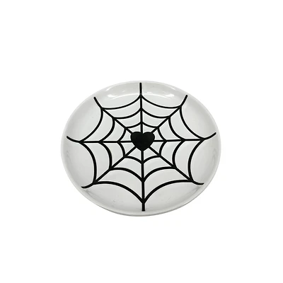 7" Black & White Spiderweb Plate by Makery™