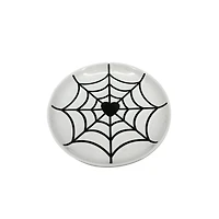 7" Black & White Spiderweb Plate by Makery™