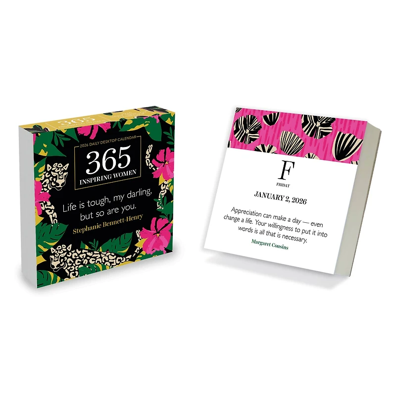 2026 365 Inspiring Women Daily Desktop Calendar