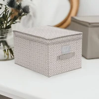 Simplify Large Gray Boho Storage Box