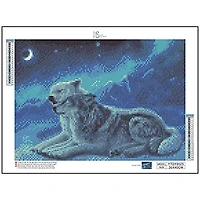 Sparkly Selections Two Wolves Under the Moon Diamond Art Kit
