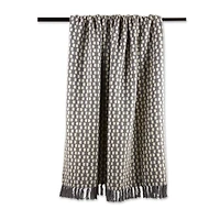 DII® Gray Urban Check Throw