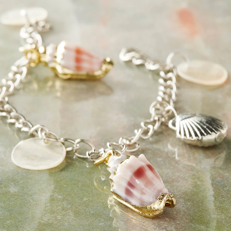 12 Packs: 7 ct. (84 total) Assorted Metal Shell Beads by Bead Landing™