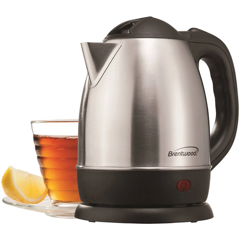 Brentwood 1.2L Stainless Steel Electric Cordless Tea Kettle