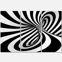 Designart - Spiral Black n White