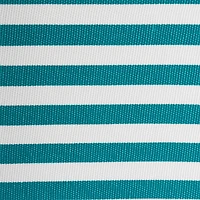 DII® Square Teal Pinstripe Polyester Cube