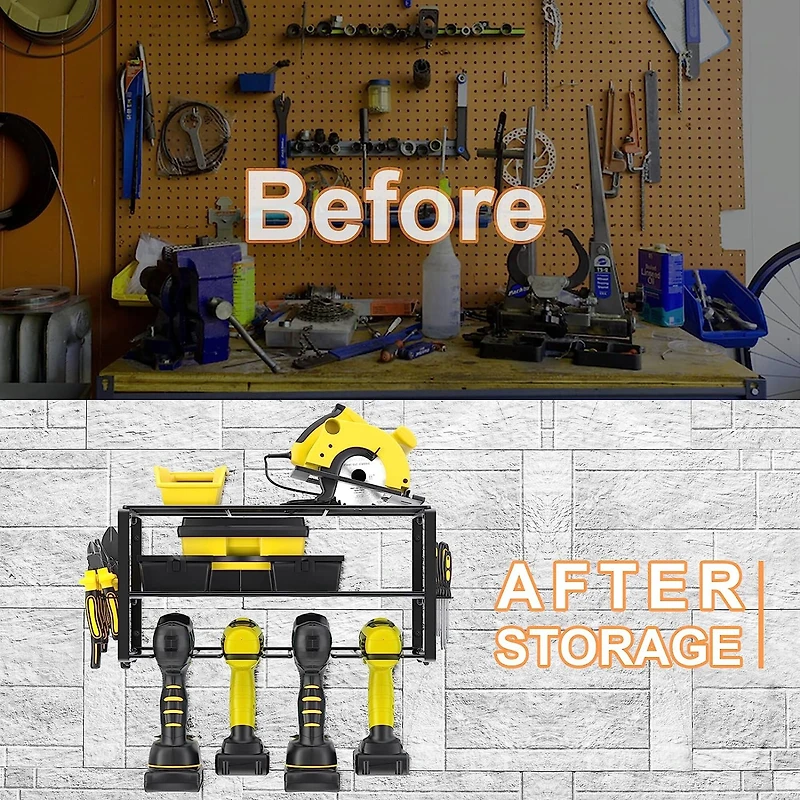 NEX™ 16.5" Black Wire Drill & Power Tool Wall Organizer